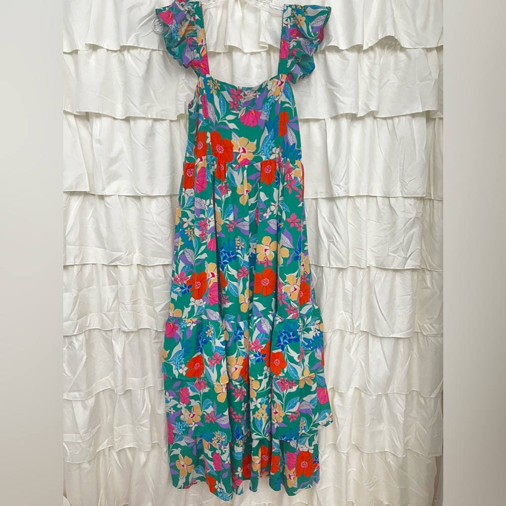 Floral tiered dress